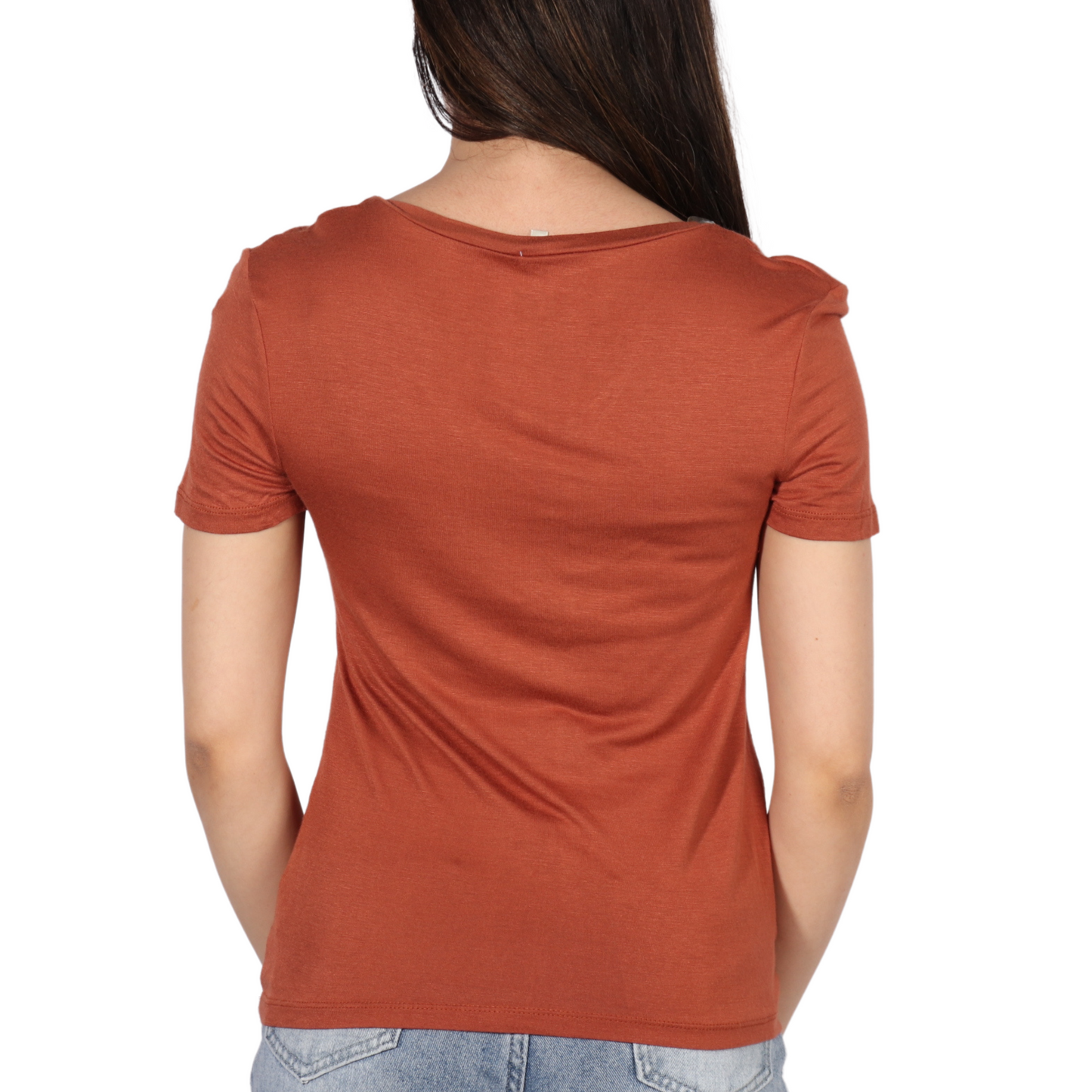 SELFIE - Front chest pocket v-neck t-shirt