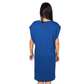 CRIMINAL DAMAGE - Padded shoulder plain midi dress