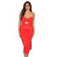 SHEIN - Cut Outs A Line Midi Dress