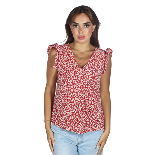 SHEIN - V Neck Blouse
