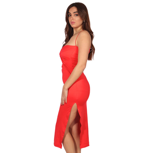 SHEIN - Cut Outs A Line Midi Dress