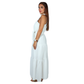 SHEIN - Belted Ruffle Hem Solid Dress