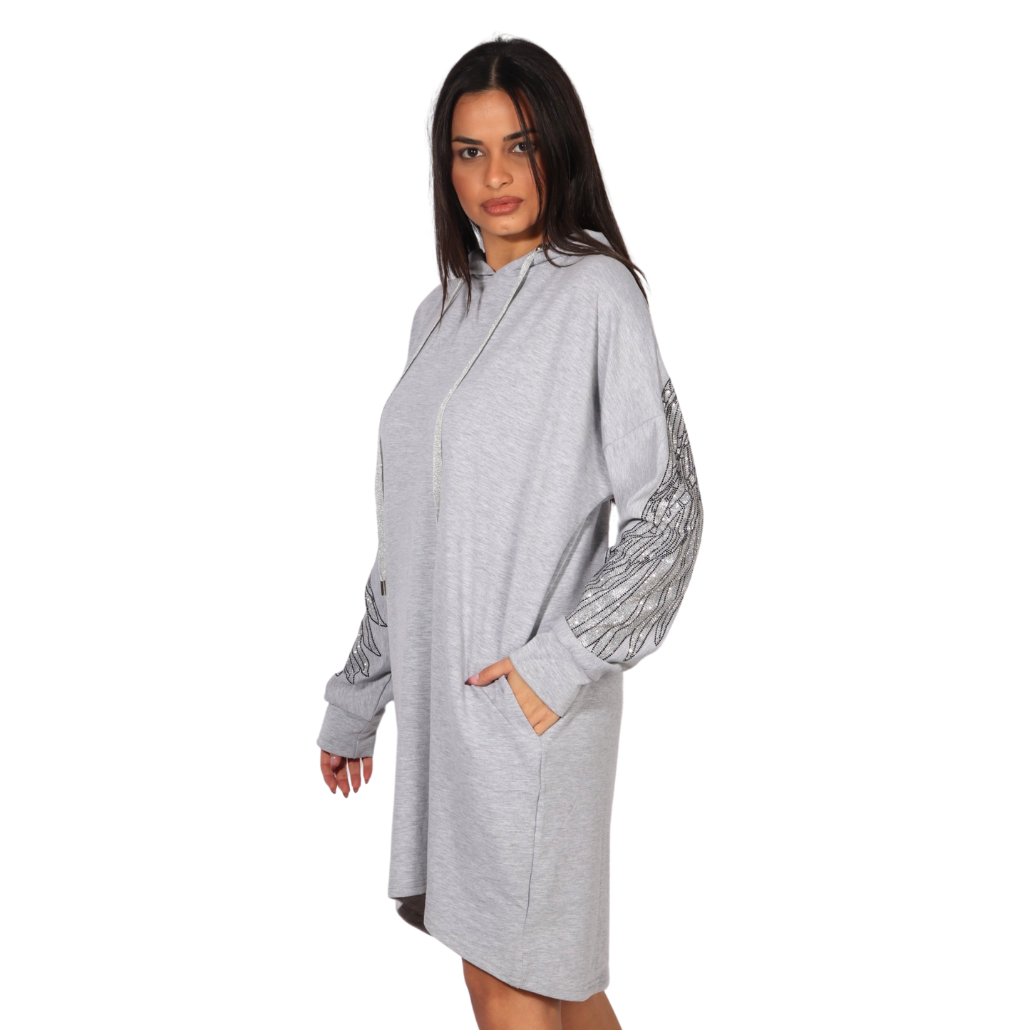 MC LORENE - Sparkle hooded dress