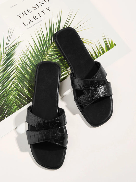 SHEIN - Flat Roman Slipper