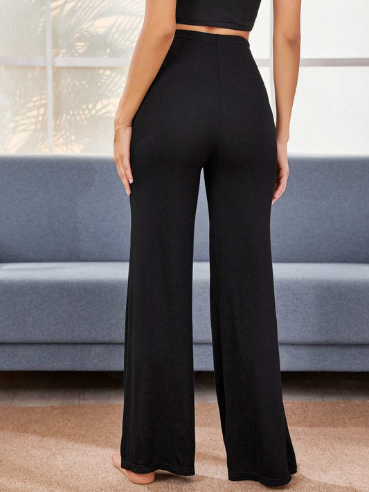 SHEIN - Solid Wide Leg Pants