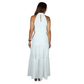 SHEIN - Belted Ruffle Hem Solid Dress