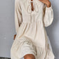 SHEIN - Tie Neck Flare Dress