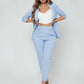 SHEIN - Open Front Blazer & Pants Suit