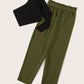 SHEIN -  Belted Paper Pocket Pants