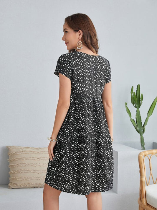 SHEIN - Heart &Dot Print Dress