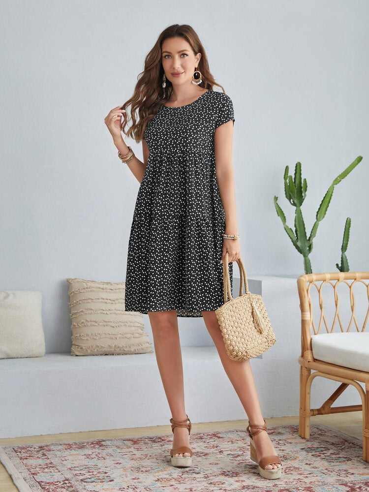 SHEIN - Heart &Dot Print Dress