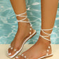 SHEIN - Decorated Ankle Strap Sandal
