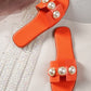 SHEIN - Fashionable Pearl Decor Slipper