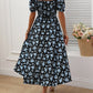 SHEIN - A-Line Floral Print Maxi Dress