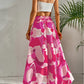 SHEIN -  Floral Print A-Line Skirt