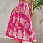 SHEIN -  Floral Print A-Line Skirt