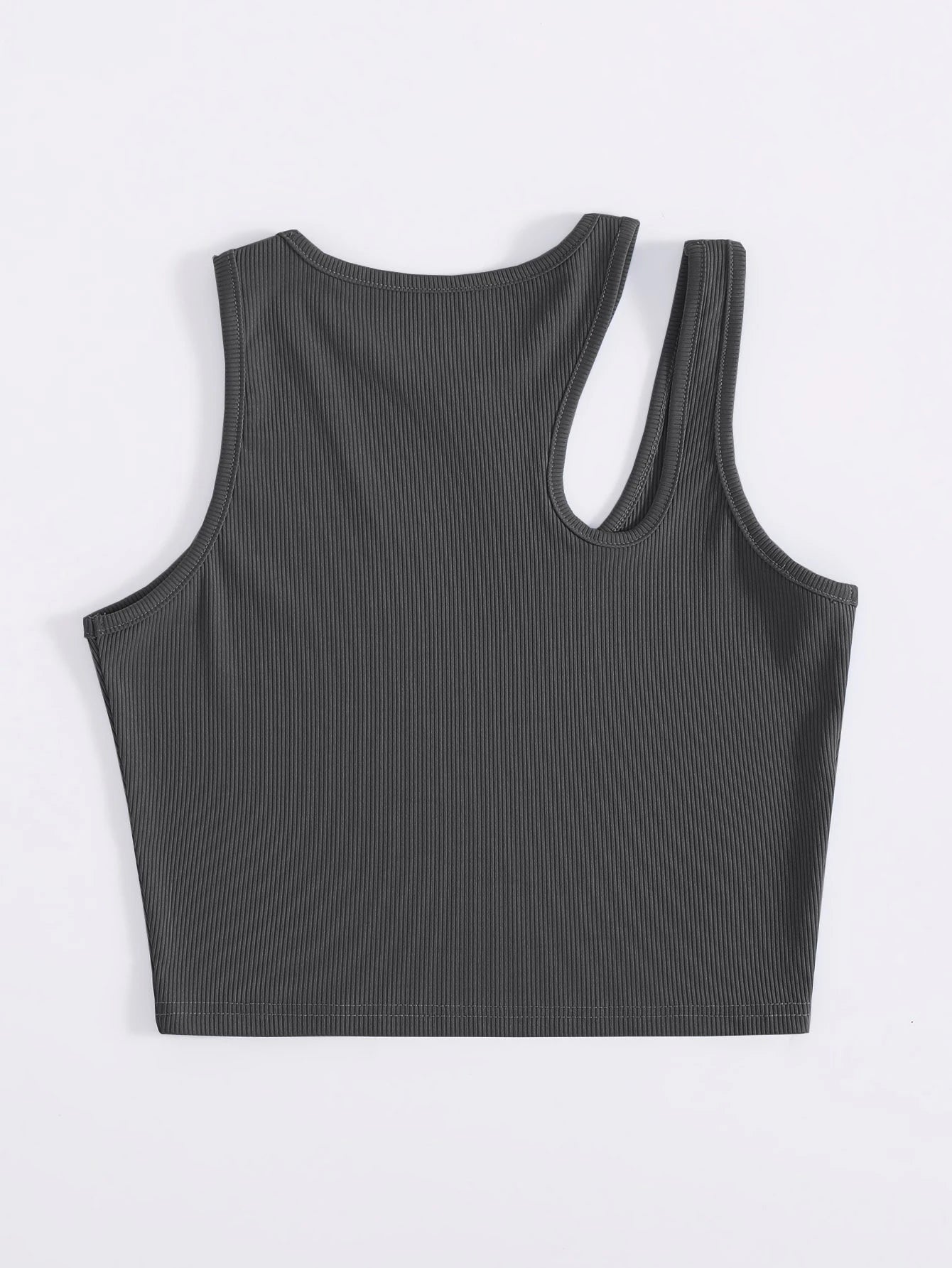 SHEIN -  Drop Shoulder Rib Knitted Top