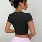 SHEIN - Crew Neck Crop Top