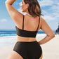 SHEIN - Drawstring Wireless Bra Top & High Waist Bikini