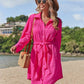 SHEIN - Belted Shirt Dress