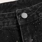 SHEIN - Rhinestone Detail Skinny Jeans