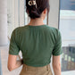 SHEIN - Slogan Graphic Asymmetrical Neck T-Shirt