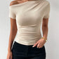 SHEIN - Solid Stand Collar Pleated Vest