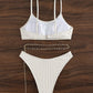 SHEIN - Swim Summer Beach Solid Bikini Set