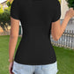 SHEIN - Solid Color Square Neck T-Shirt