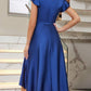 SHEIN - Butterfly Sleeve Satin Dress