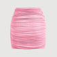 SHEIN - Wrap Ruched Elasticity Mesh Skirt
