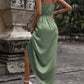 SHEIN -  Wrap Hem Satin Cami Dress