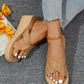 SHEIN - Braided Detail Wedge Slide Slipper