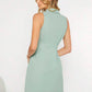 SHEIN -  Collar Double Breasted Belted Dress