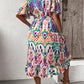 SHEIN - Ruffle Hem Belted Dress