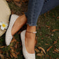 SHEIN -  Fashion Outdoor Canvas Floral Pattern Ballet Flat Shoe