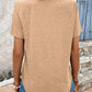 SHEIN - Solid Color V-Neck T-Shirt