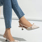 SHEIN - Pointed Kitten Heel Pumps