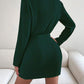 SHEIN - Solid Wrap Hem Dress