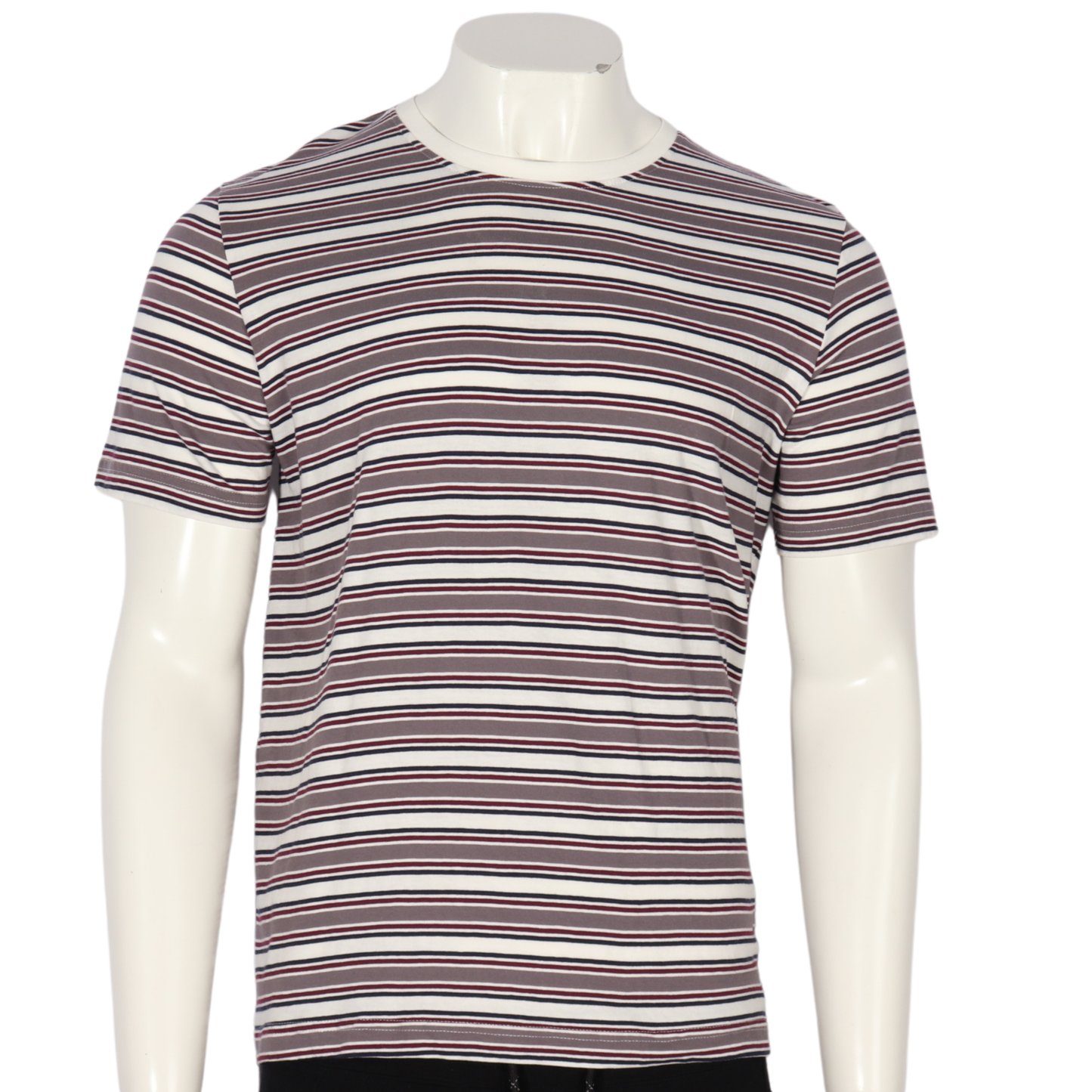 LIVERGY - Stripped cotton t-shirt