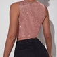 SHEIN - Shiny Cropped Tank Top