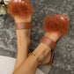 SHEIN - Flat Easy-Wear Sandal with Striped Strap, Leather Slipper