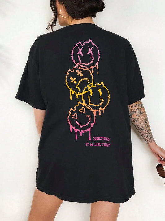SHEIN - Printed Short Sleeve T-Shirt
