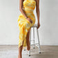 SHEIN -  Off Shoulder Tie Dye Maxi Dress