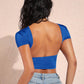 SHEIN - Short Sleeve Deep Back Solid T-Shirt