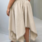 SHEIN -  Plus Size Knot Front Irregular Hem Skirt