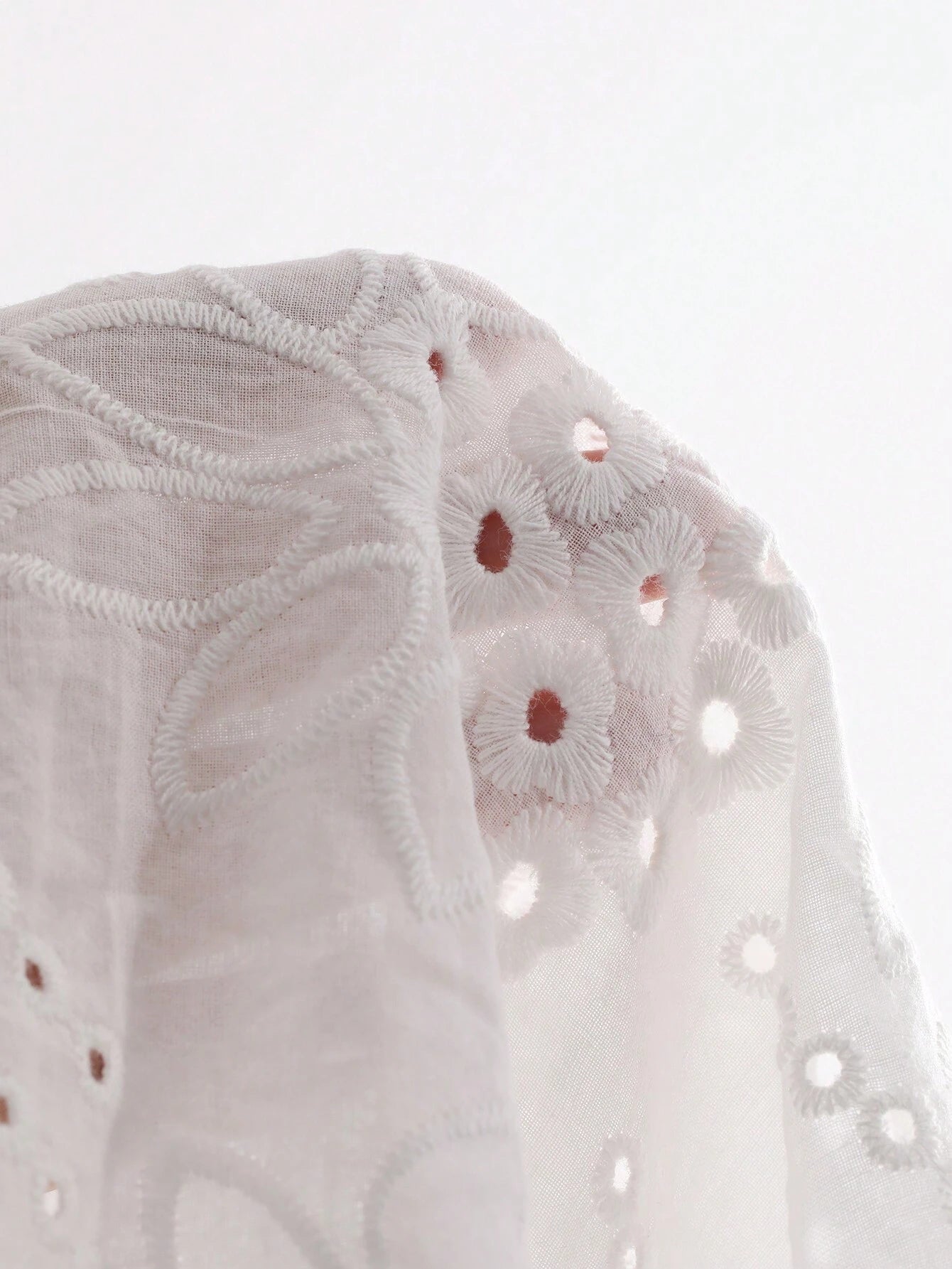 SHEIN -  Embroidered Crop Tops