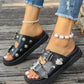 SHEIN - Platform Slipper with metal buckle and studs