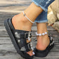SHEIN - Platform Slipper with metal buckle and studs