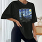 SHEIN -  Printed Casual Round Neck T-Shirt